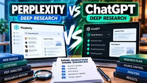 Perplexity vs ChatGPT Deep Research: Same Question, Same Sources — Which Is Better?